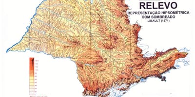 Carte topographique São Paulo
