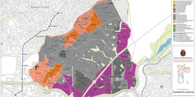 Carte Vila Maria São Paulo - Occupation du sol