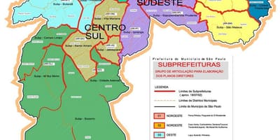 Carte zonas São Paulo