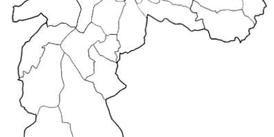 Carte zone Noroeste São Paulo