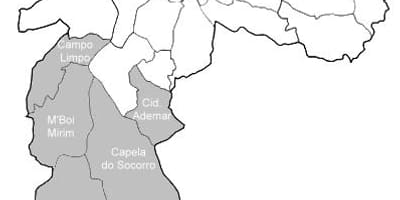 Carte zone Sul São Paulo